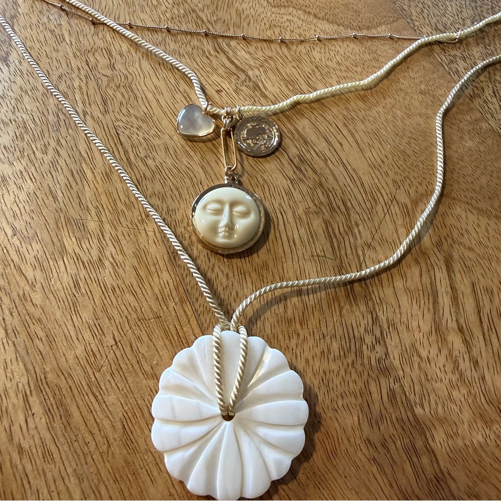 Free People Gold Layered Pendant Necklace - Picture 2 of 3